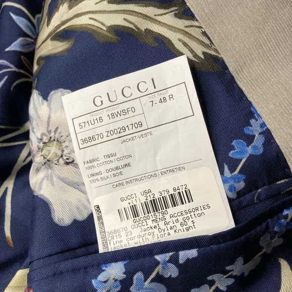 Gucci corduroy jacket with printed lining - Picture 5 of 6